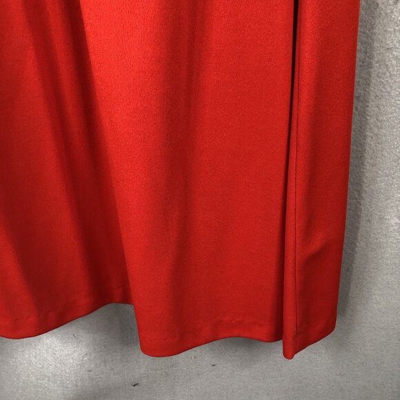 Vintage Celanese Maxi Skirt Women 14 Retro Polyester 70s Sailor Preppy Old Money - Picture 10 of 16